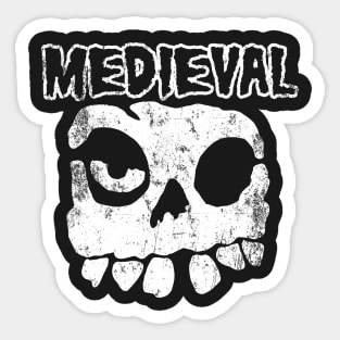 Medieval Misfit Sticker